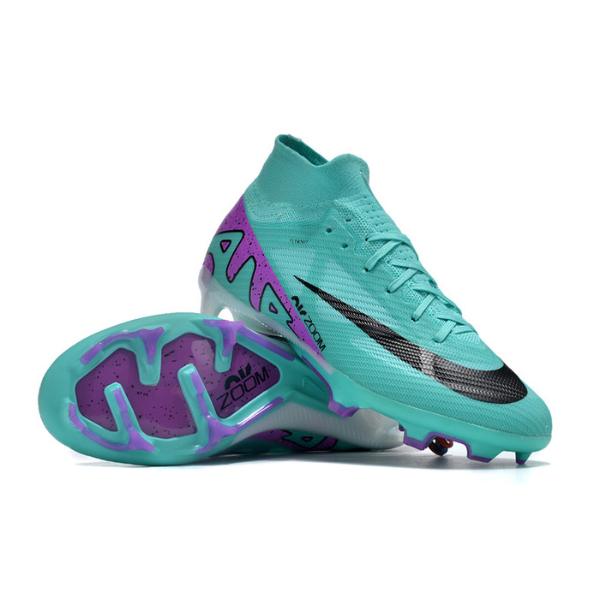 Nike Zoom Mercurial Superfly 9 Elite Peak Ready Pack Green and Black Firm Ground FG Kids Football Boot