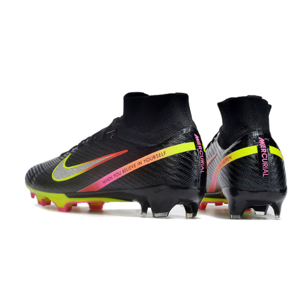 Nike Zoom Mercurial Superfly 9 Elite Black Pack Firm Ground FG Kids Football Boot