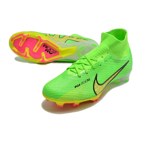 Nike Zoom Mercurial Superfly 9 Elite Green Firm Ground FG Kids Football Boot
