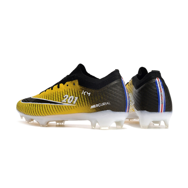 Nike Zoom Mercurial Vapor 15 Elite Yellow and Black Firm Ground FG Kids Football Boot
