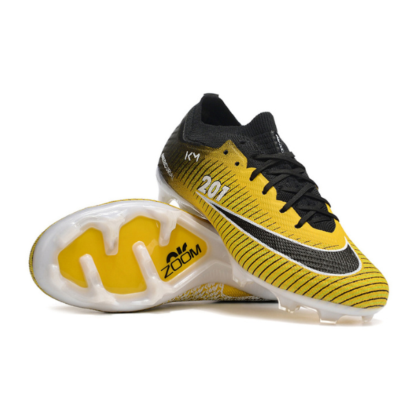 Nike Zoom Mercurial Vapor 15 Elite Yellow and Black Firm Ground FG Kids Football Boot