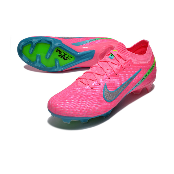 Nike Zoom Mercurial Vapor 15 Elite Pink and Blue Firm Ground FG Kids Football Boot