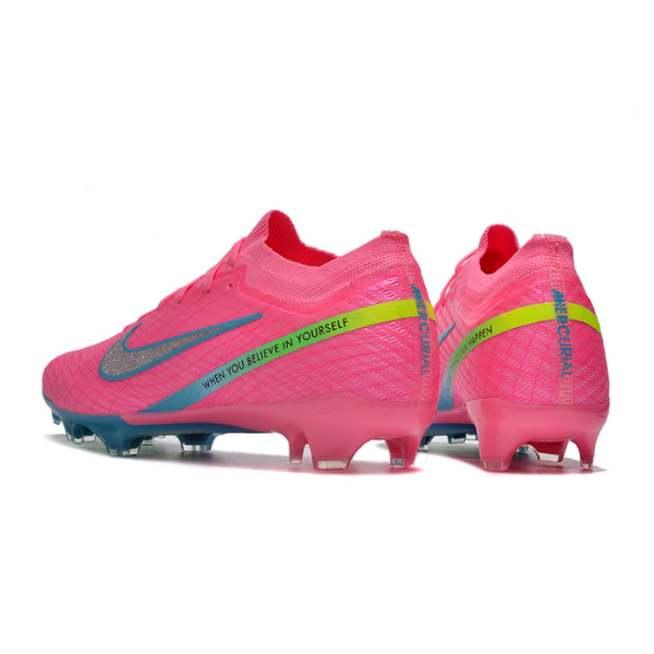 Nike Zoom Mercurial Vapor 15 Elite Pink and Blue Firm Ground FG Kids Football Boot