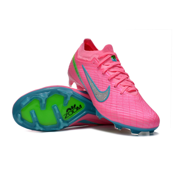 Nike Zoom Mercurial Vapor 15 Elite Pink and Blue Firm Ground FG Kids Football Boot