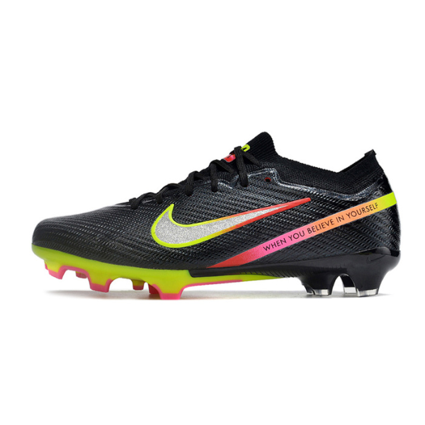 Nike Zoom Mercurial Vapor 15 Elite Black Pack Firm Ground FG Kids Football Boot