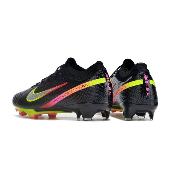 Nike Zoom Mercurial Vapor 15 Elite Black Pack Firm Ground FG Kids Football Boot