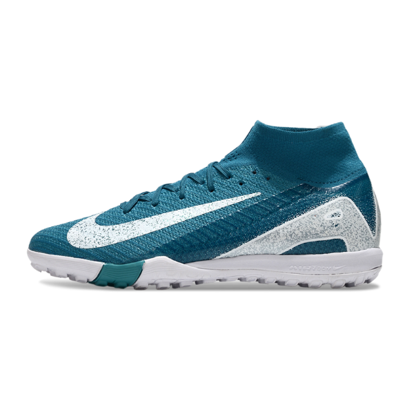 Nike Zoom Mercurial Superfly 10 Elite Kids Turf TF Football Boot Azure Aqua