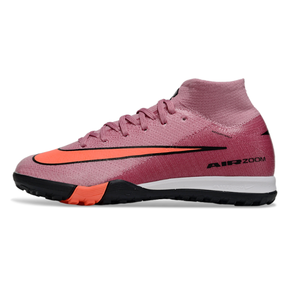 Botas de fútbol Nike Zoom Mercurial Superfly 10 Elite para niños, color rosa claro, para césped artificial (TF)