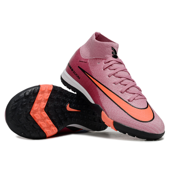 Botas de fútbol Nike Zoom Mercurial Superfly 10 Elite para niños, color rosa claro, para césped artificial (TF)