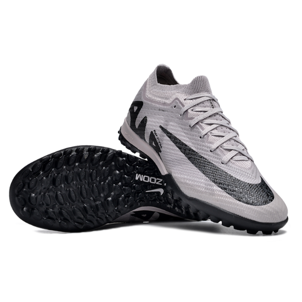 Nike Zoom Mercurial Vapor 15 Elite Gray Turf TF Kids Football Boot