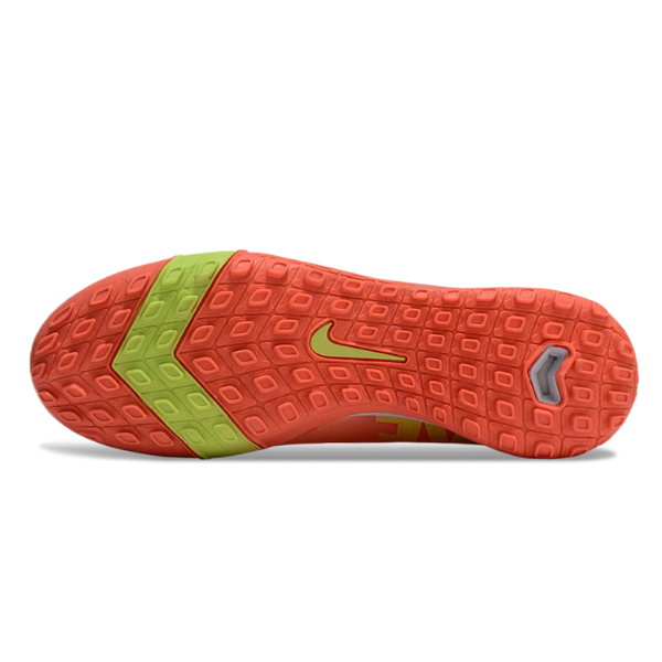 Botas de fútbol Nike Zoom Mercurial Vapor 16 Elite Turf TF para niños, color rojo y amarillo