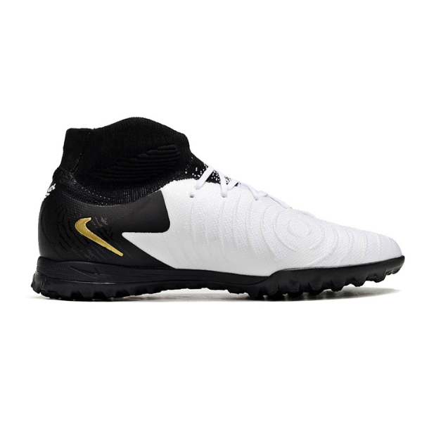 Nike Phantom Luna 2 Elite White and Black Turf TF Kids Football Boot