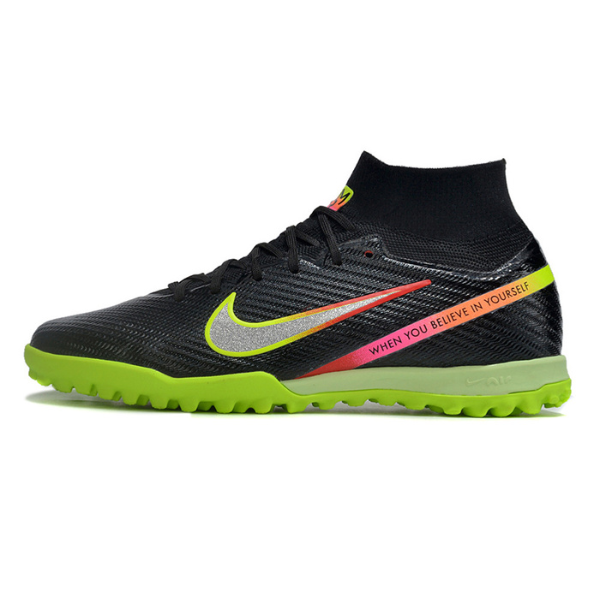 Nike Zoom Mercurial Superfly 9 Elite Rashford Black Pack Turf TF Kids Football Boot