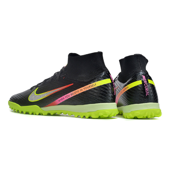 Nike Zoom Mercurial Superfly 9 Elite Rashford Black Pack Turf TF Kids Football Boot