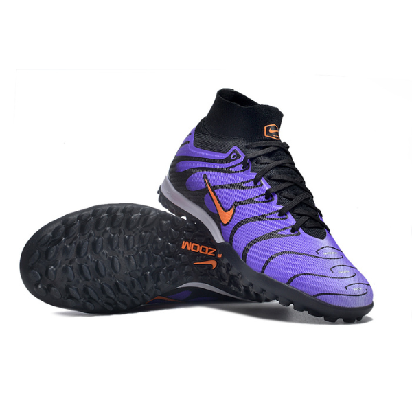 Botas de fútbol Nike Zoom Mercurial Superfly 9 Air Max Plus TN Turf TF para niños