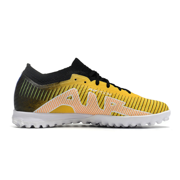 Botas de fútbol Nike Zoom Mercurial Vapor 15 Elite Turf TF para niños, color amarillo y negro