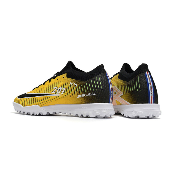 Botas de fútbol Nike Zoom Mercurial Vapor 15 Elite Turf TF para niños, color amarillo y negro