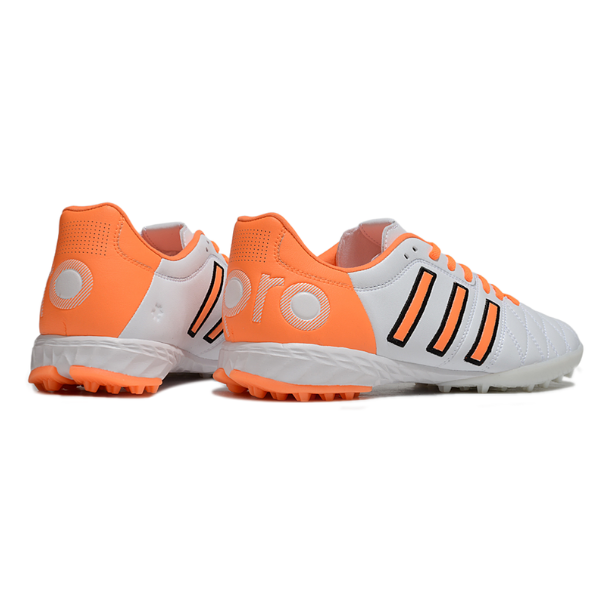 Botas de fútbol Adidas Adipure 11Pro Turf TF blancas y naranjas