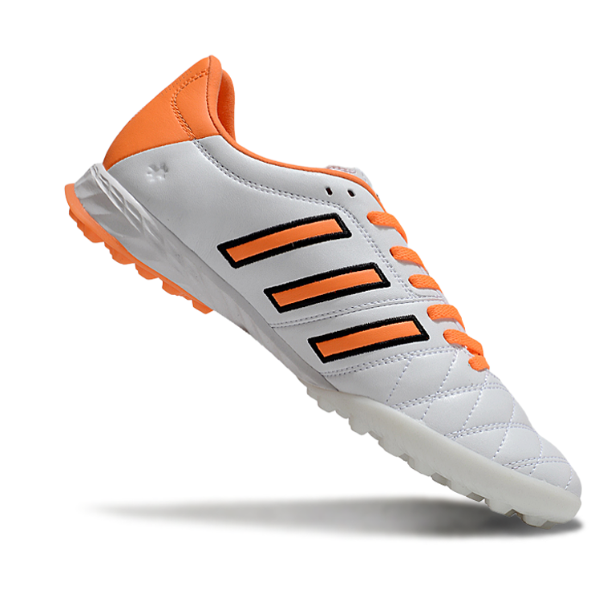 Botas de fútbol Adidas Adipure 11Pro Turf TF blancas y naranjas