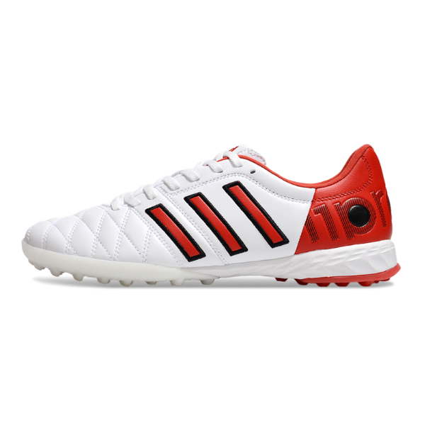 Botas de fútbol Adidas Adipure 11Pro Turf TF blancas y rojas