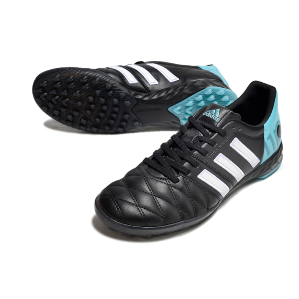 Botas de fútbol Adidas Adipure 11Pro Turf TF negras y azules