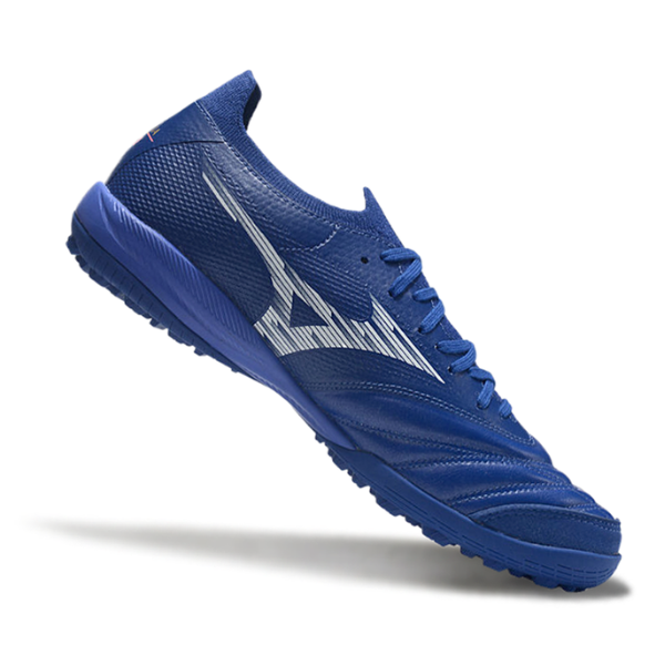 Bota de fútbol Mizuno Neo Sala Turf TF azul y blanco