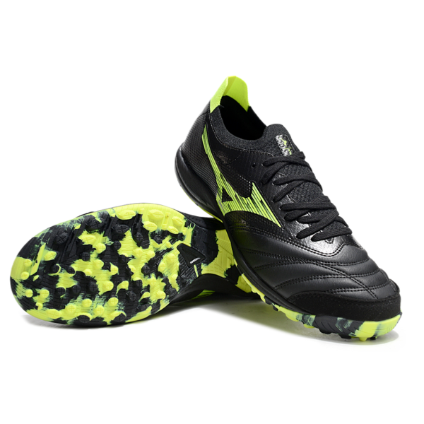 Botas de fútbol Mizuno Neo Sala Turf TF negras y verdes claras