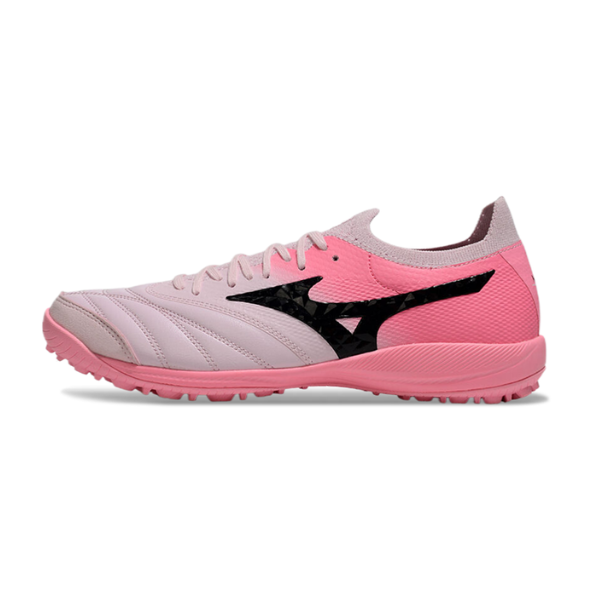 Bota de fútbol Mizuno Neo Sala Turf TF rosa y blanca