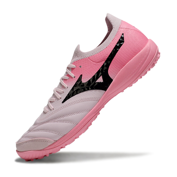 Bota de fútbol Mizuno Neo Sala Turf TF rosa y blanca