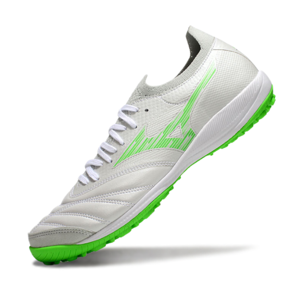Botas de fútbol Mizuno Neo Sala Turf TF blancas y verdes