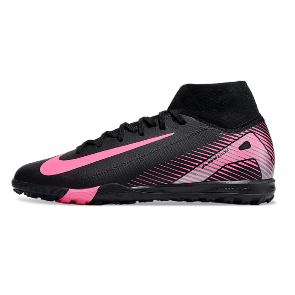 Nike Zoom Mercurial Superfly 10 Elite Black and Pink Turf TF Football Boot