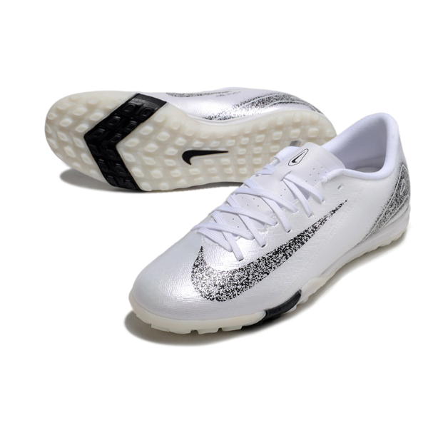 Botas de fútbol Nike Zoom Mercurial Vapor 16 Academy Turf TF blancas y negras 