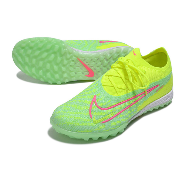 Botas de fútbol Nike Phantom GX Elite Turf TF verde y rosa