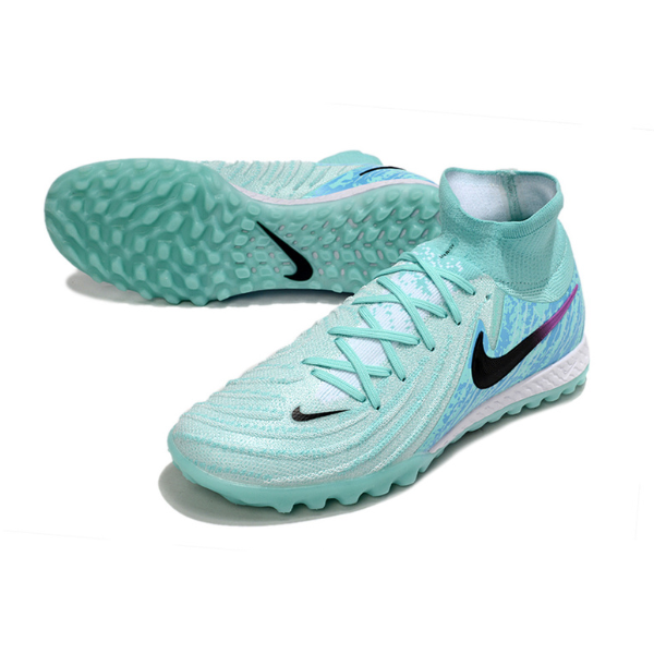 Botas de fútbol Nike Phantom Luna 2 Elite Turf TF azul claro y negro