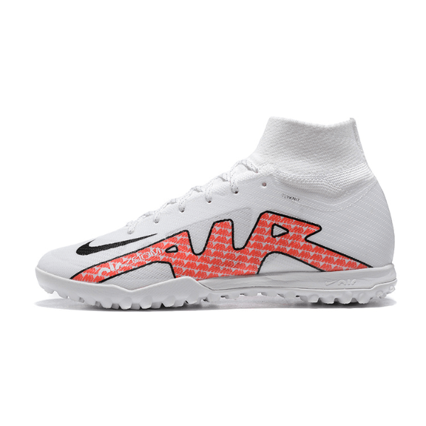 Nike Zoom Mercurial Superfly 9 Elite White Turf TF Football Boot