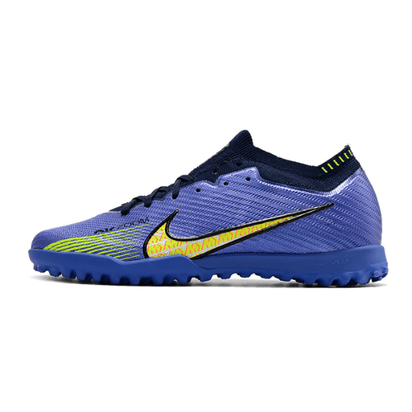 Botas de fútbol Nike Zoom Mercurial Vapor 15 Elite Turf TF moradas y verdes