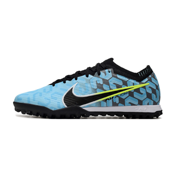 Nike Zoom Mercurial Vapor 15 Elite Light Blue and Black Turf TF Football Boot