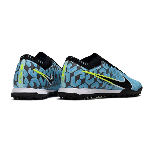 Nike Zoom Mercurial Vapor 15 Elite Light Blue and Black Turf TF Football Boot