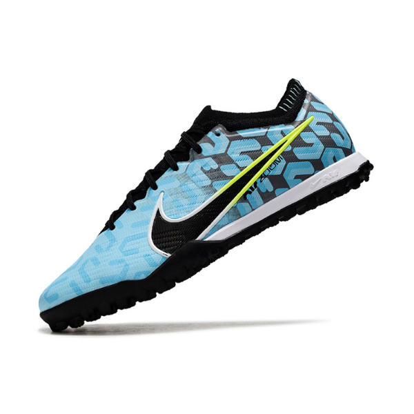 Nike Zoom Mercurial Vapor 15 Elite Light Blue and Black Turf TF Football Boot