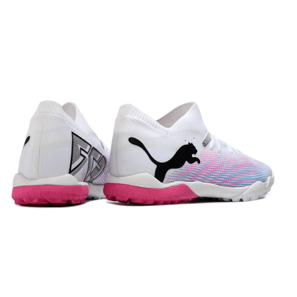 Puma Future 7 White and Purple Turf TF Football Boot