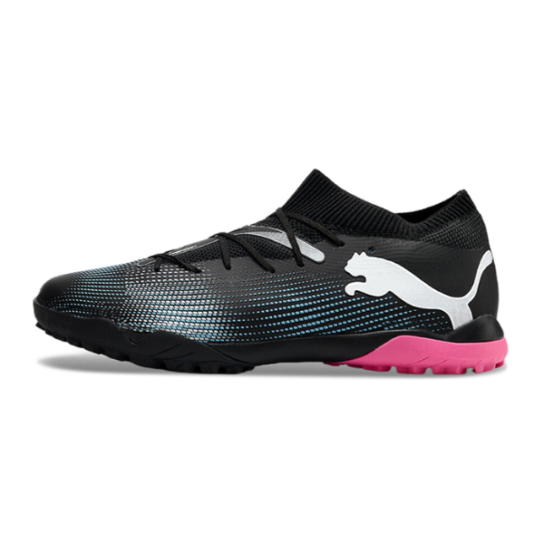 Puma Future 7 Black Blue and Pink Turf TF Football Boot 