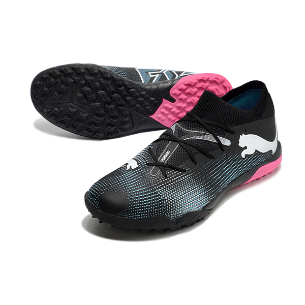 Puma Future 7 Black Blue and Pink Turf TF Football Boot 