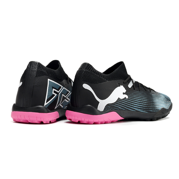Puma Future 7 Black Blue and Pink Turf TF Football Boot 