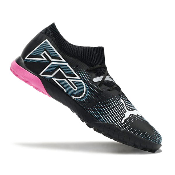 Puma Future 7 Black Blue and Pink Turf TF Football Boot 