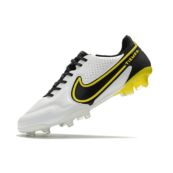 Botas de fútbol Nike Tiempo Legend 9 Elite Firm Ground FG amarillas y negras