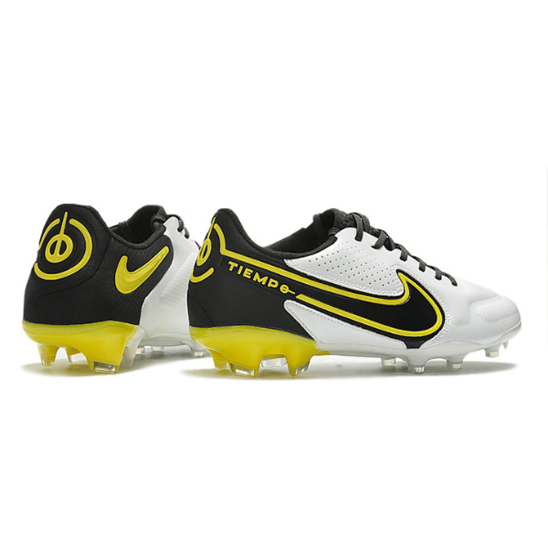 Botas de fútbol Nike Tiempo Legend 9 Elite Firm Ground FG amarillas y negras
