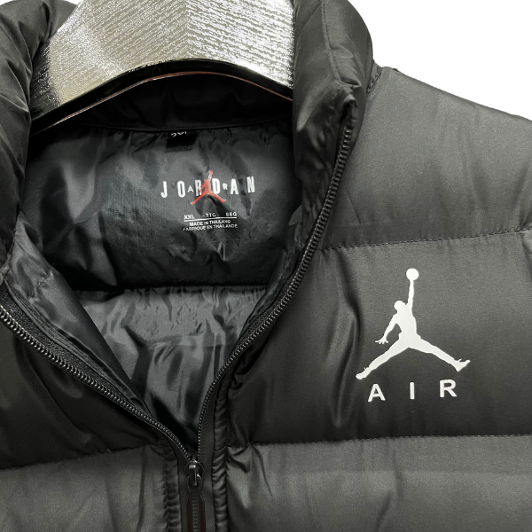 Chaleco acolchado negro Jordan 