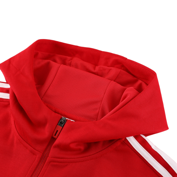 Conjunto de abrigo y pantalón Adidas Cold Red y Black 