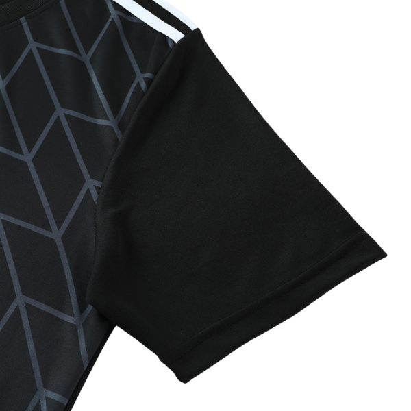 Conjunto de entrenamiento Adidas Training negro y gris, camiseta y pantalón