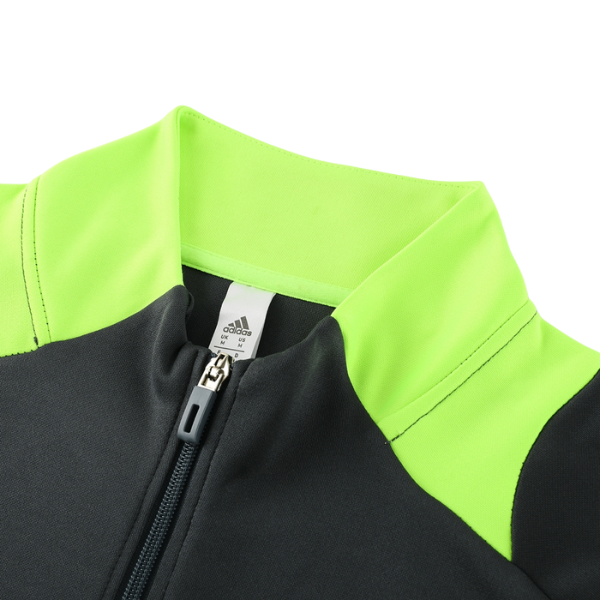 Chaqueta y pantalón Adidas gris y verde Cold Set 